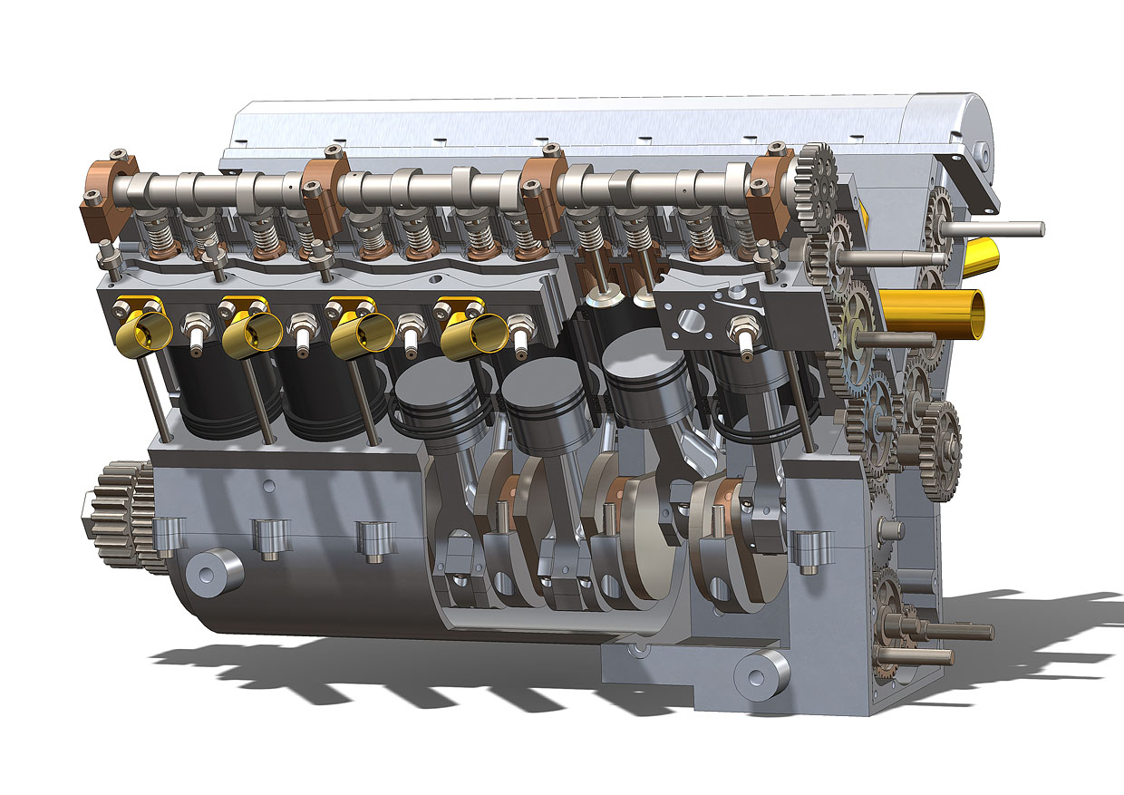 Olsryd V12 Merlin基本发动机